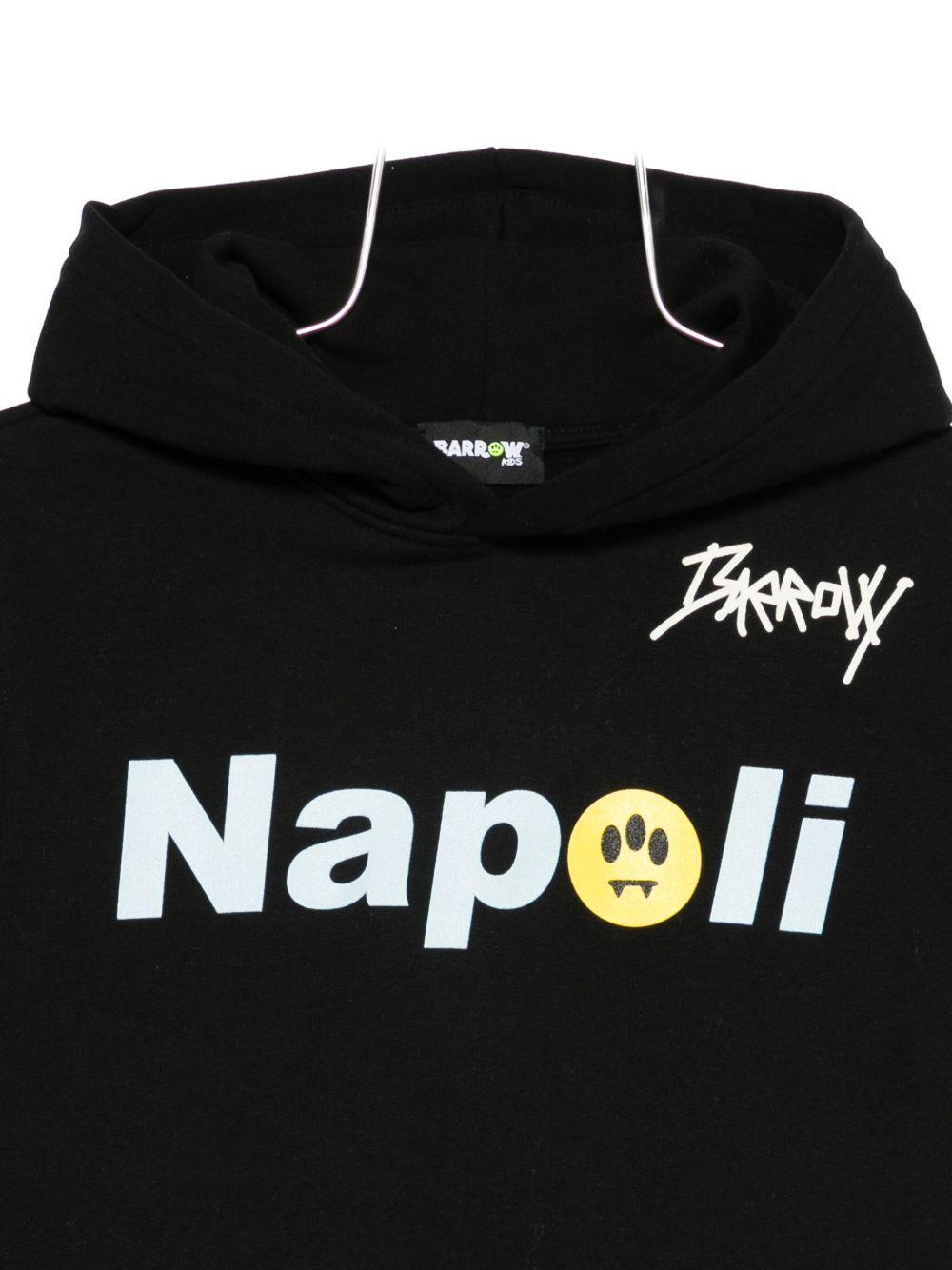 Felpa con Cappuccio e Stampa Grafica F5BKJUHS095 110 BARROW KIDS 