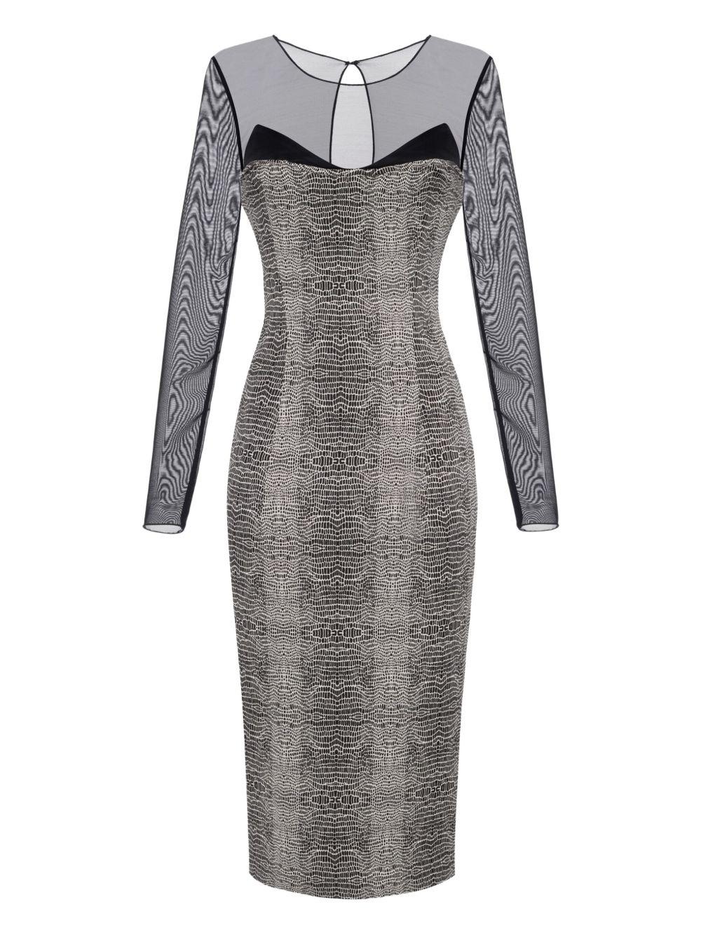 Abito Midi con Stampa AB87657E2 110 ELISABETTA FRANCHI 