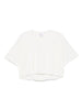 T-shirt torrone bianca logo ricamo