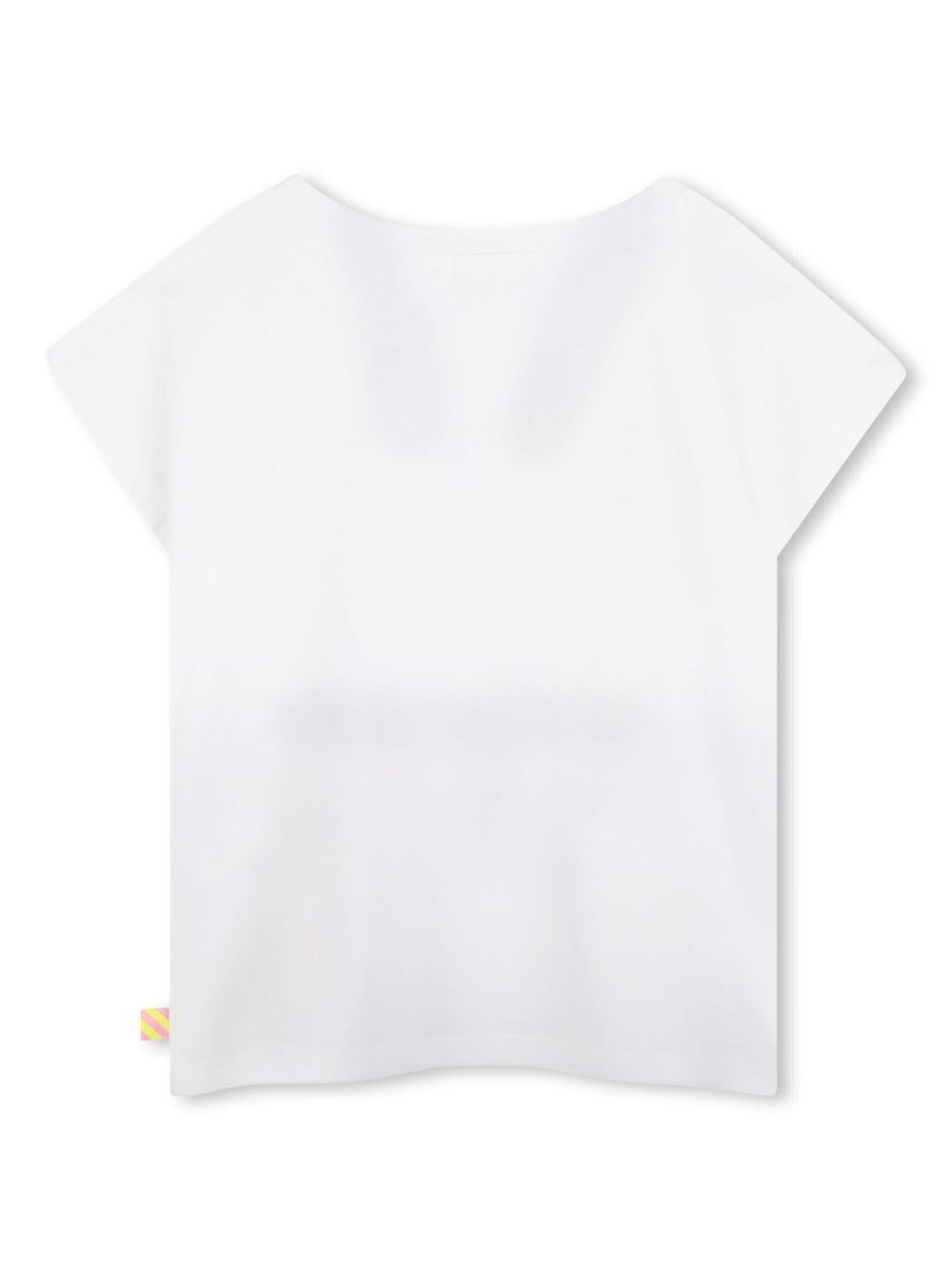 T-shirt bianca love multicolor