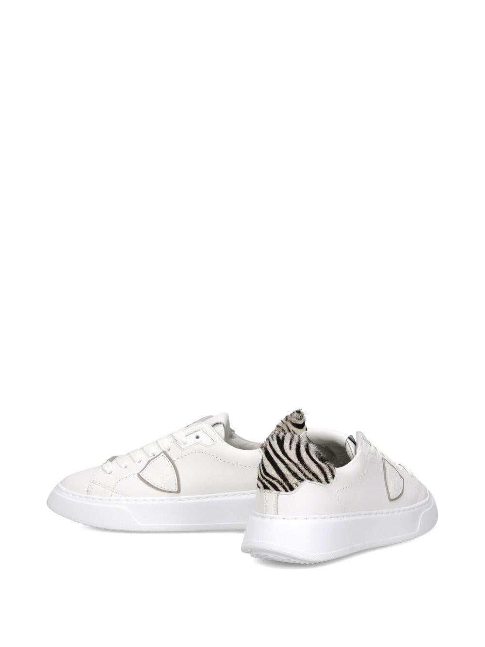 Sneakers Temple bianche con dettaglio zebrato BTLD VA04 PHILIPPE MODEL 
