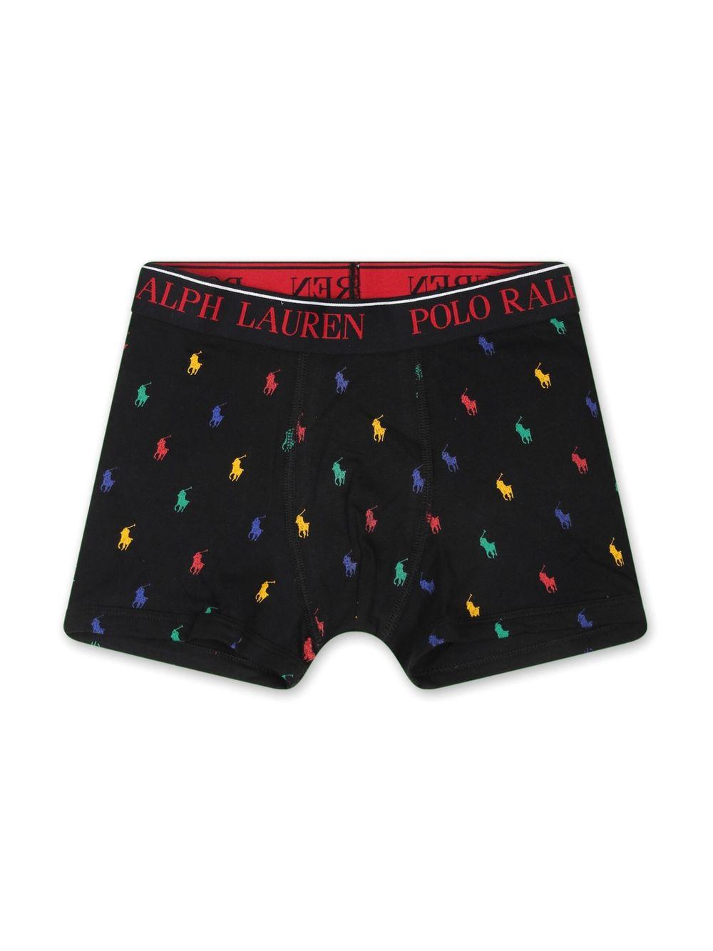 Boxer in Cotone Elasticizzato con Banda Logo 9P5015 K0O POLO RALPH LAUREN KIDS 