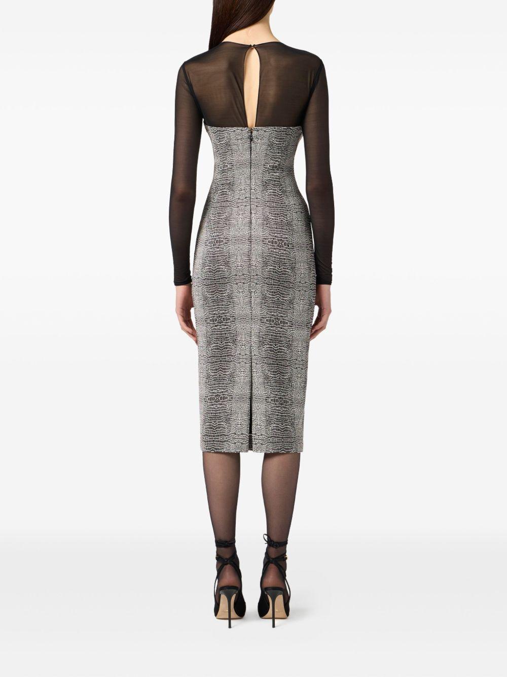 Abito Midi con Stampa AB87657E2 110 ELISABETTA FRANCHI 