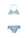 Slip bikini con dettagli floreali