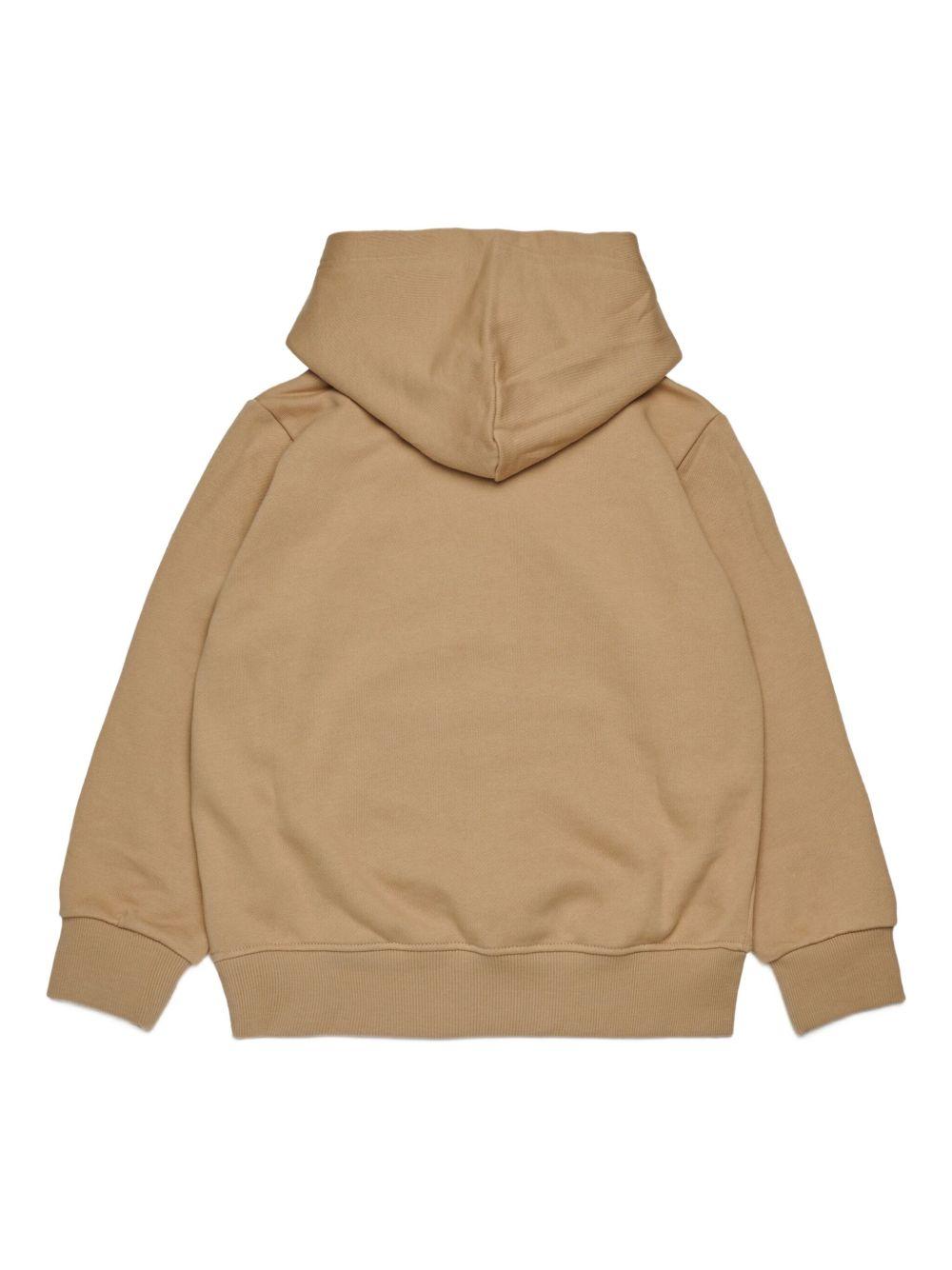 Felpa con Cappuccio e Logo Oval D J02487KYAQK K726 DIESEL KIDS 