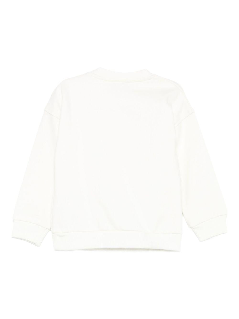 Felpa nuvola girocollo con motivo Teddy Bear e maniche lunghe M8F03QLCA83 10063 MOSCHINO KIDS 