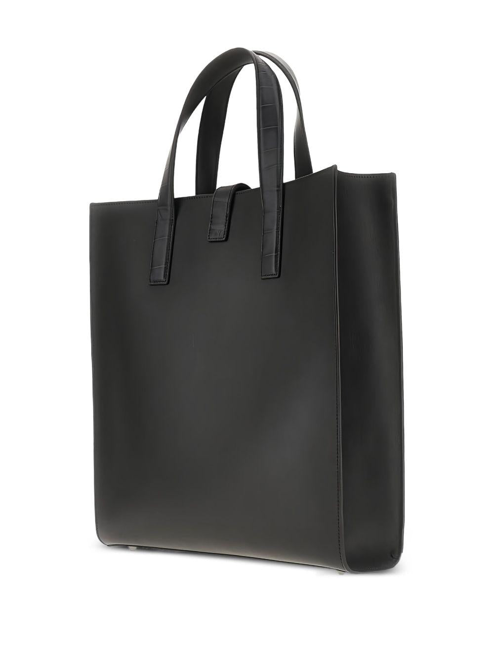 Borsa tote nera con maniglie piatte EM002647AF19384 UC001 EMPORIO ARMANI 