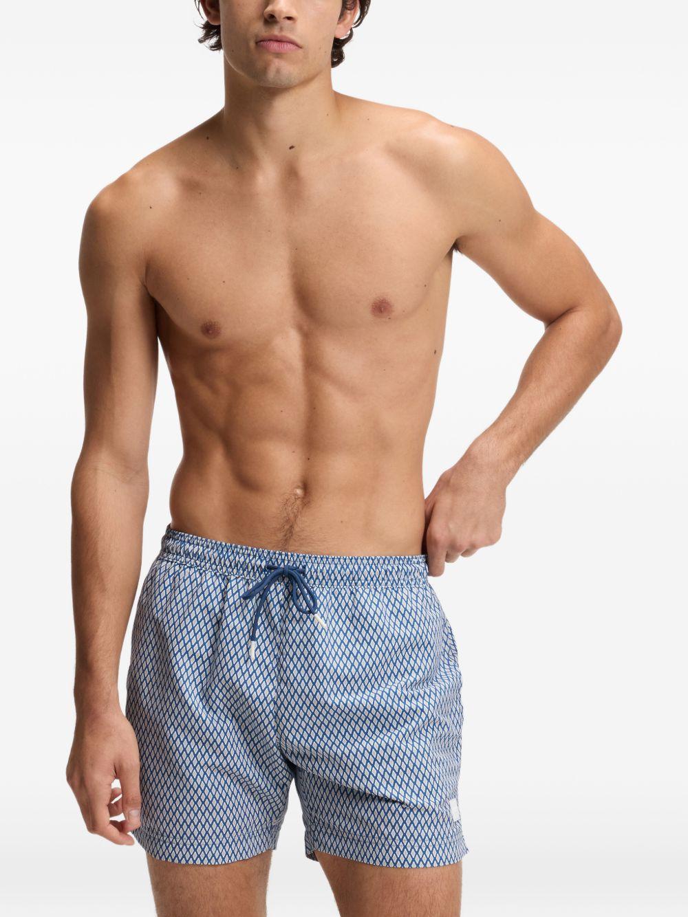 Shorts da mare con motivo geometrico 50518968 462 BOSS 