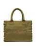 Borsa beach canvas verde oliva