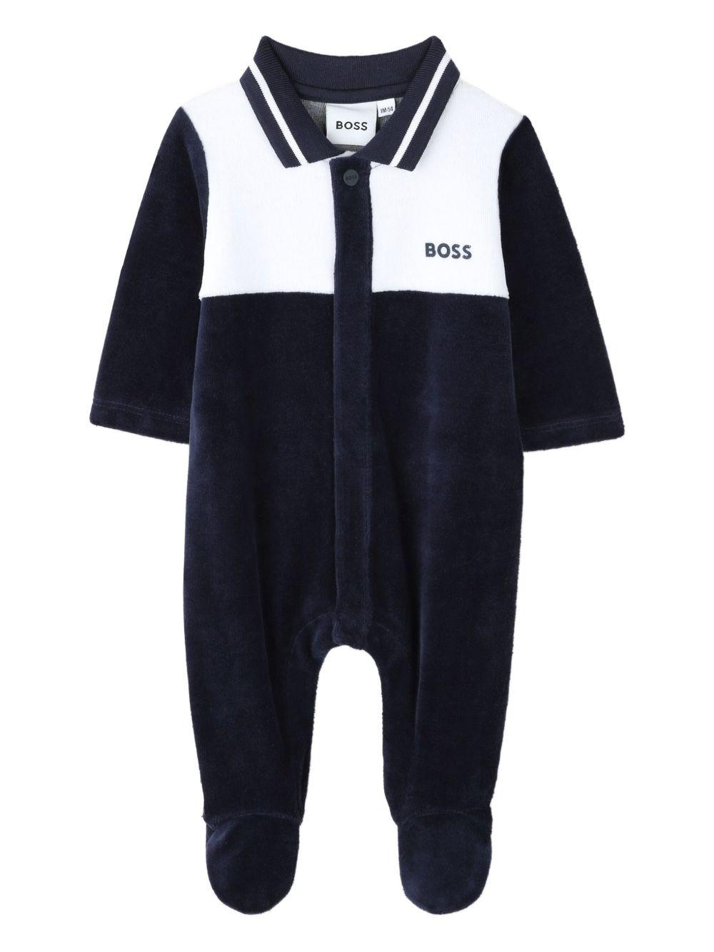 Pigiama BOSS Kidswear Blu con Logo J52522 849 BOSS KIDS 