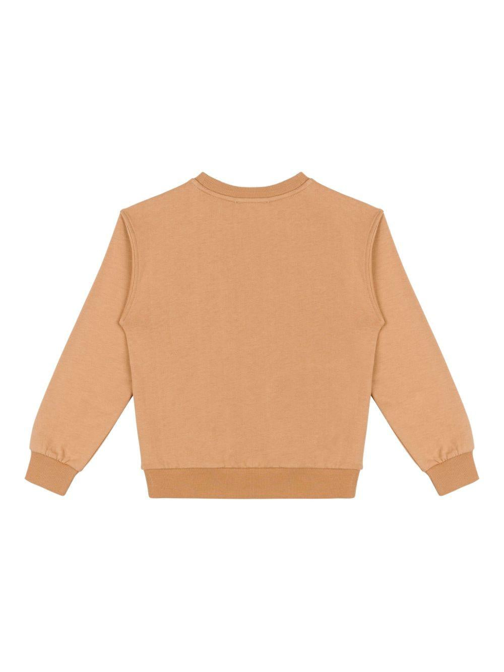 Felpa marrone con motivo Bear HUF095LCA60 20351 MOSCHINO KIDS 