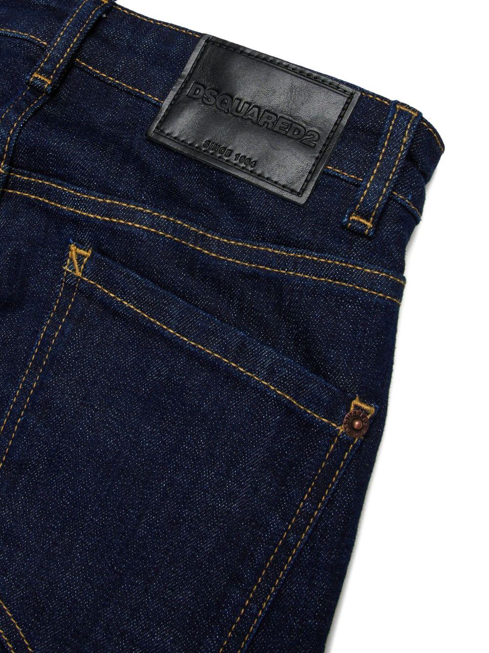 Jeans a Gamba Ampia con Logo Posteriore DQ2636D0AAM DQ01 DSQUARED KIDS 