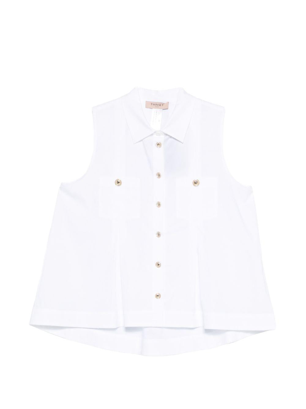 Abito senza maniche con bottoni dorati 261TT2234 00001 TWINSET 