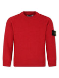 Maglione rosso logo Compass laterale