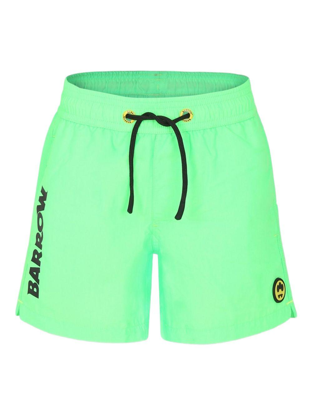 Costume boxer logo laterale verde fluo