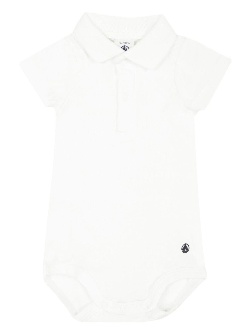 Body bianco polo A09ZH 01 PETIT BATEAU KIDS 