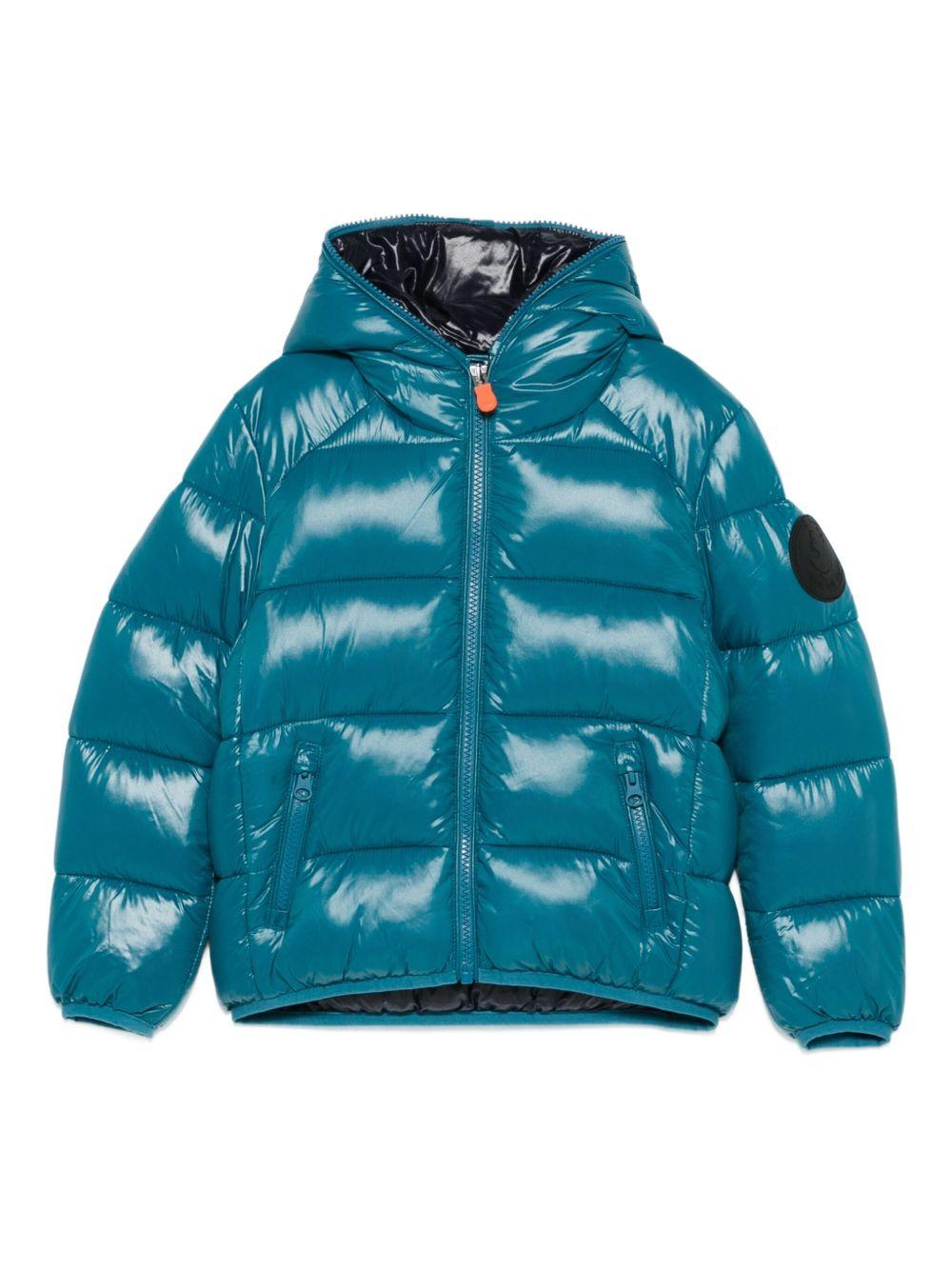 Giacca horizon blue trapuntata con cappuccio J31280BLOVE21 90069 SAVE THE DUCK KIDS 