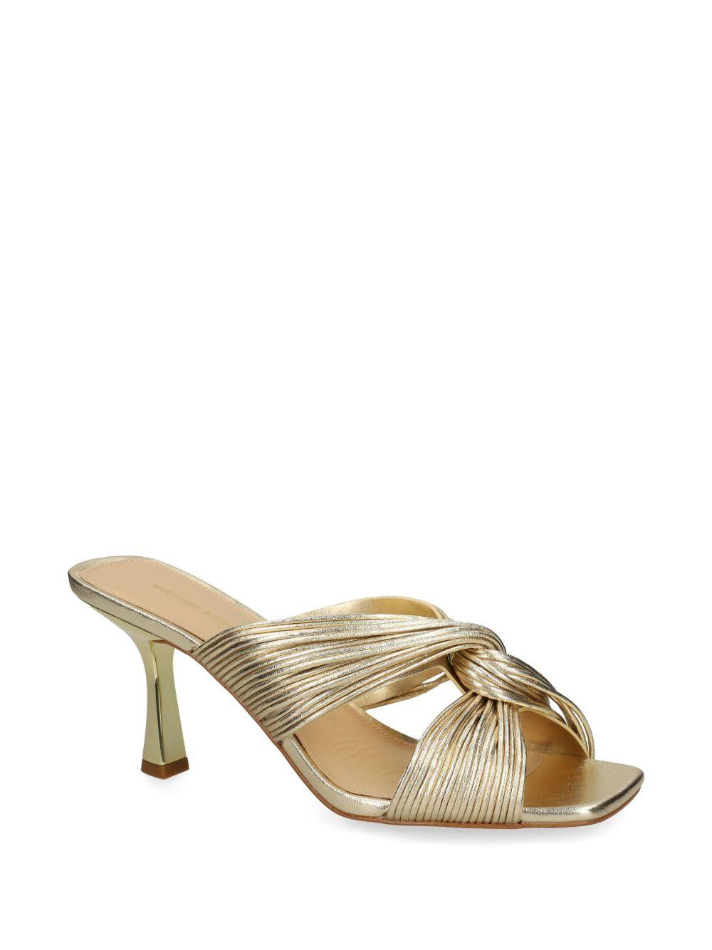 Sandalo sabot Alessia metallizzato oro