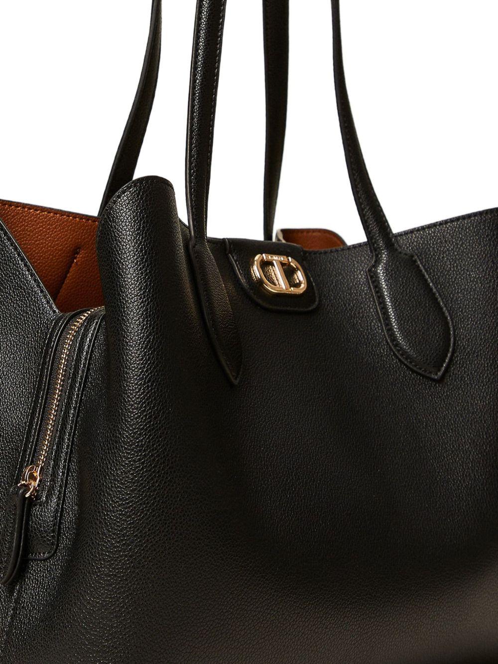 Borsa Tote Nera con Zip 252TB7150 12674 TWINSET 