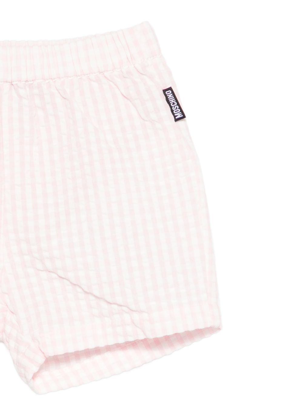 Completo t-shirt e shorts in cotone MUG01SLZE10 82543 MOSCHINO KIDS 
