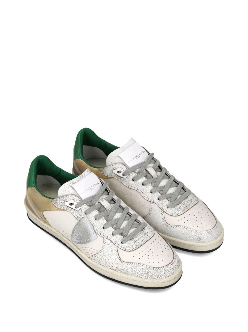 Sneakers Bianche e Verdi PGAL PGLUVC03 VC03 PHILIPPE MODEL 