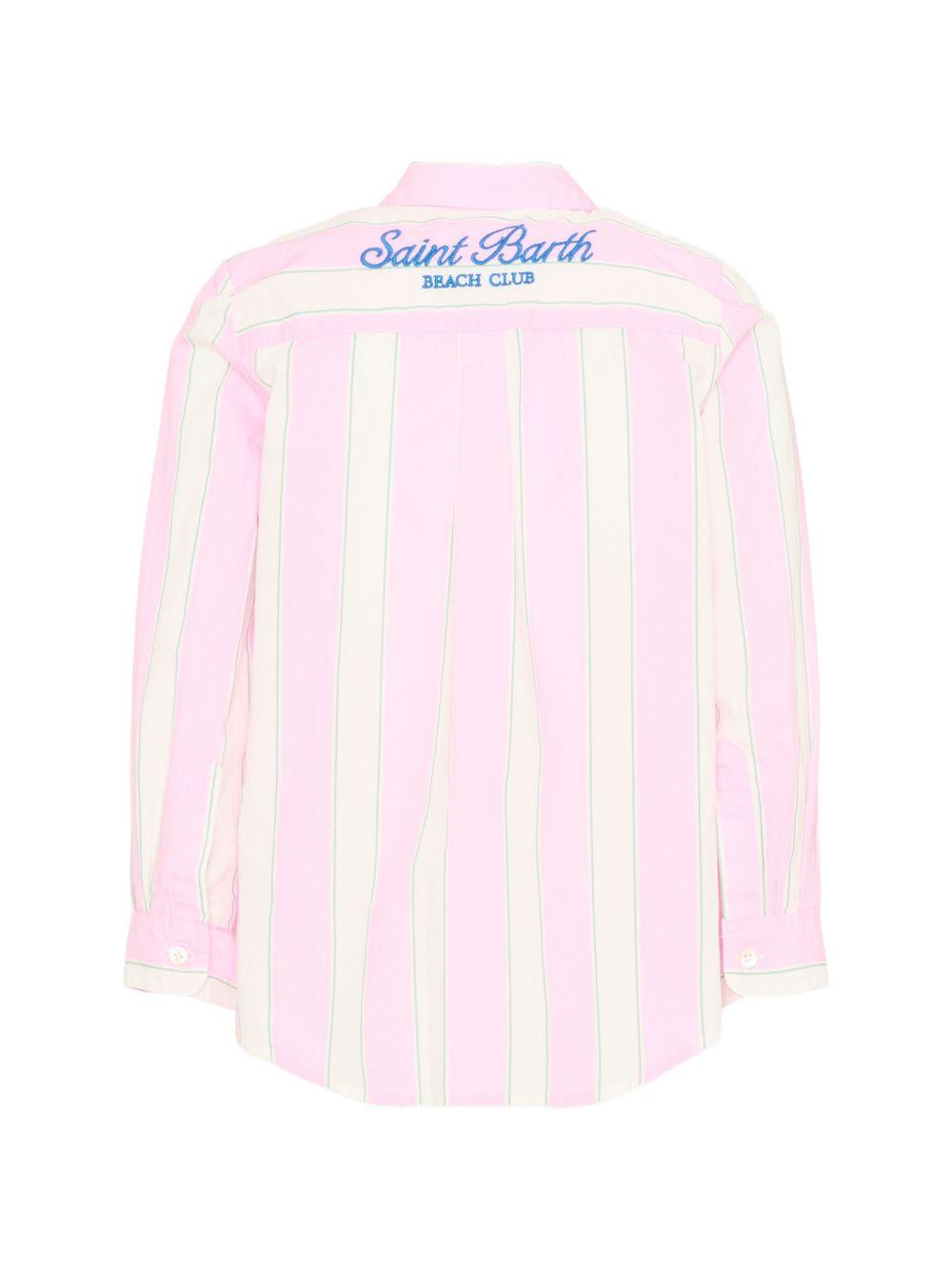 Camicia a righe con bottoni BRIG003 00897L MC2 SAINT BARTH KIDS 
