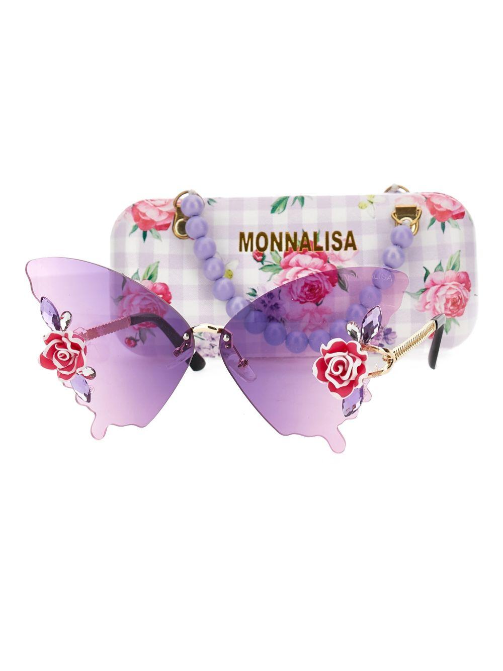 Occhiali da sole con rose decorative 19G0207063 0065 MONNALISA KIDS 