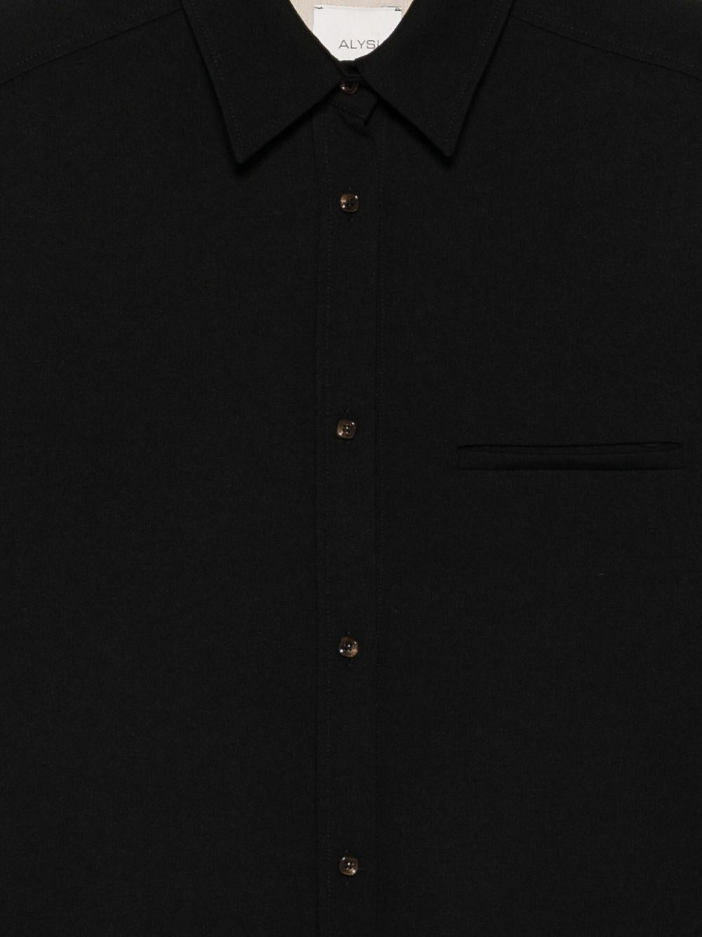 Camicia Abbottonata Nera 165820A5052 NR ALYSI 
