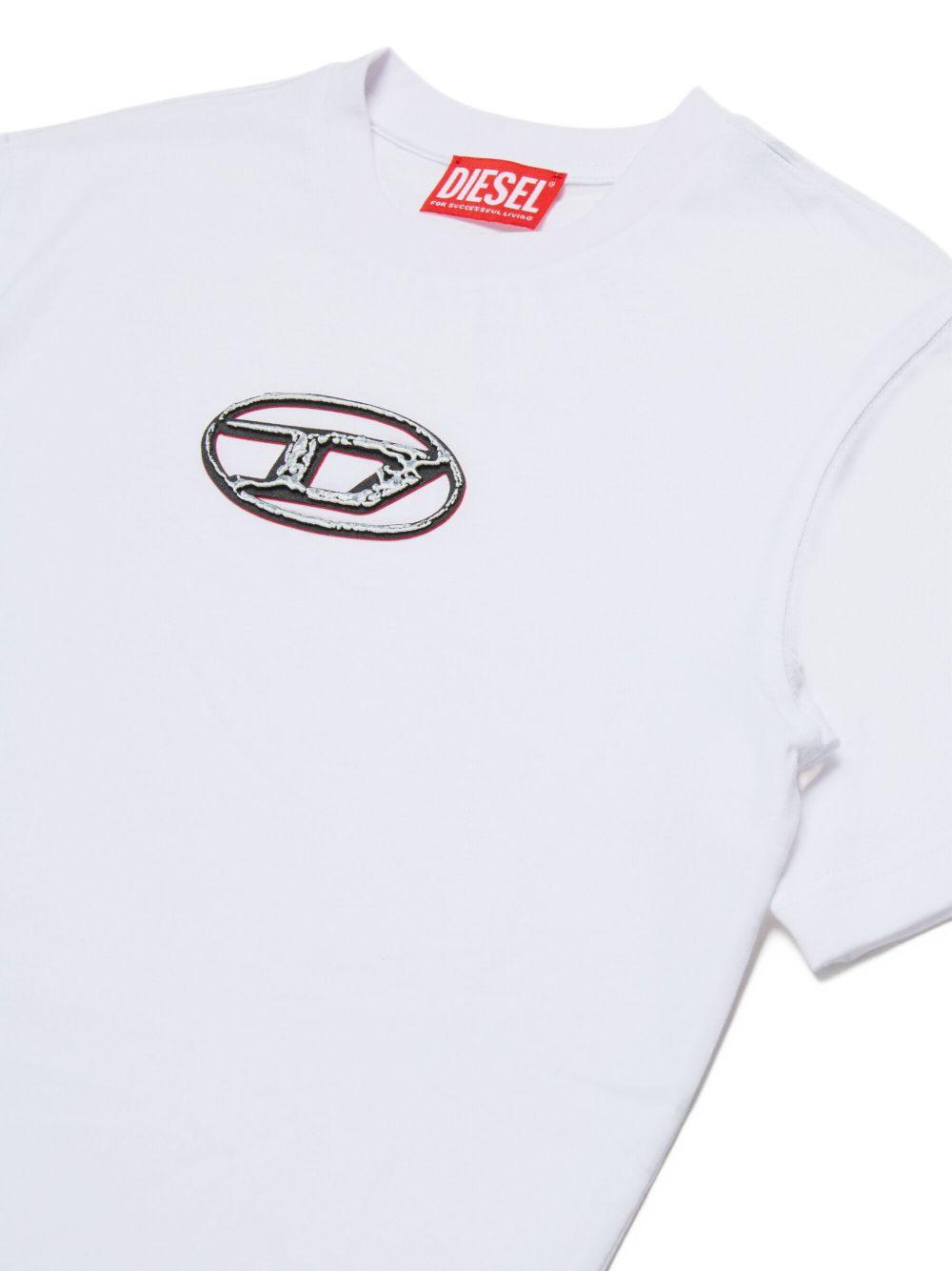 T-shirt a Maniche Corte con Girocollo J02471KYAUN K100 DIESEL KIDS 