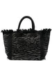 Borsa vanity nera fantasia zebrata con strass