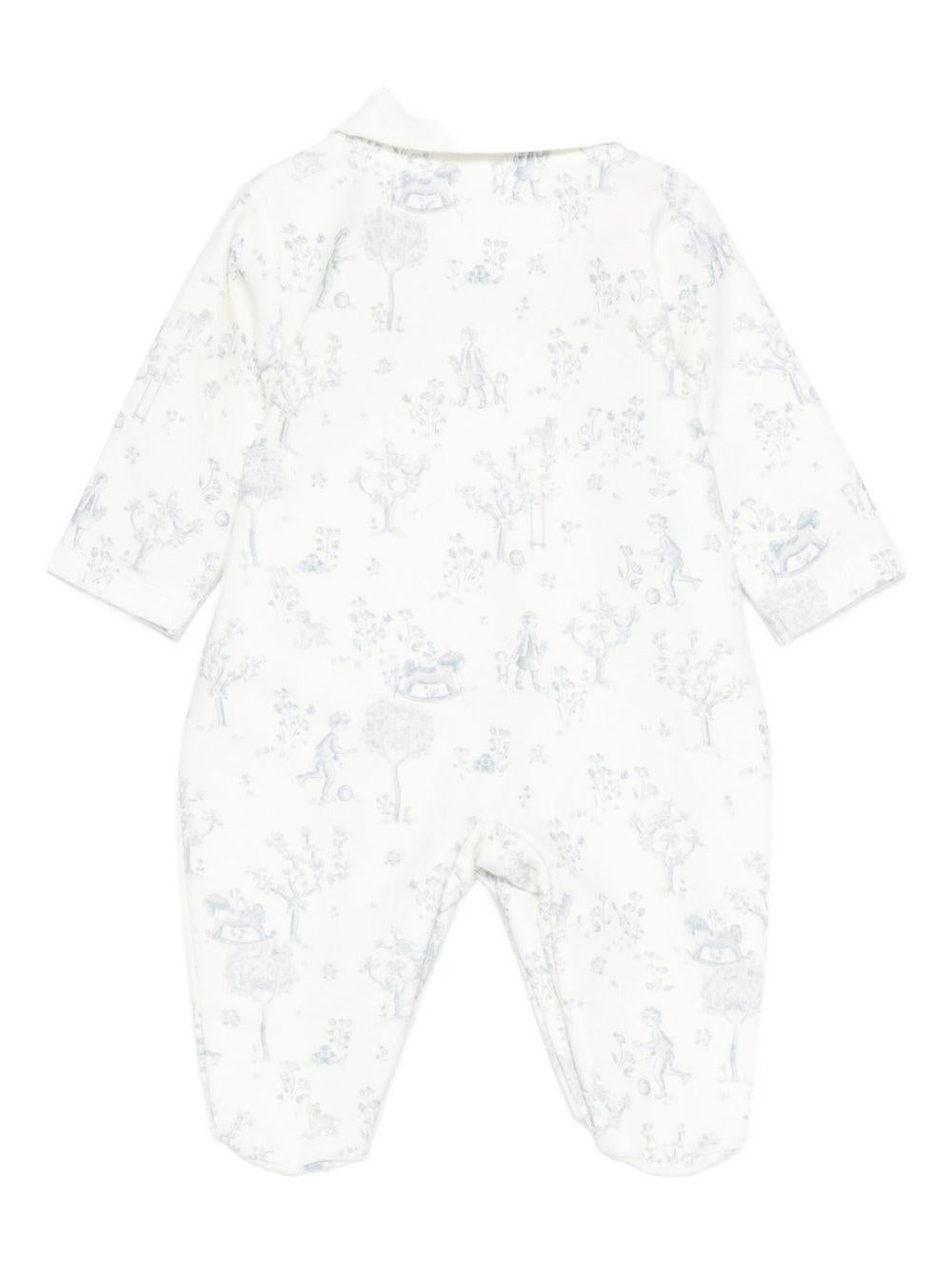 Set neonato azzurro con stampa I251130 AZZURRO NANAN KIDS 