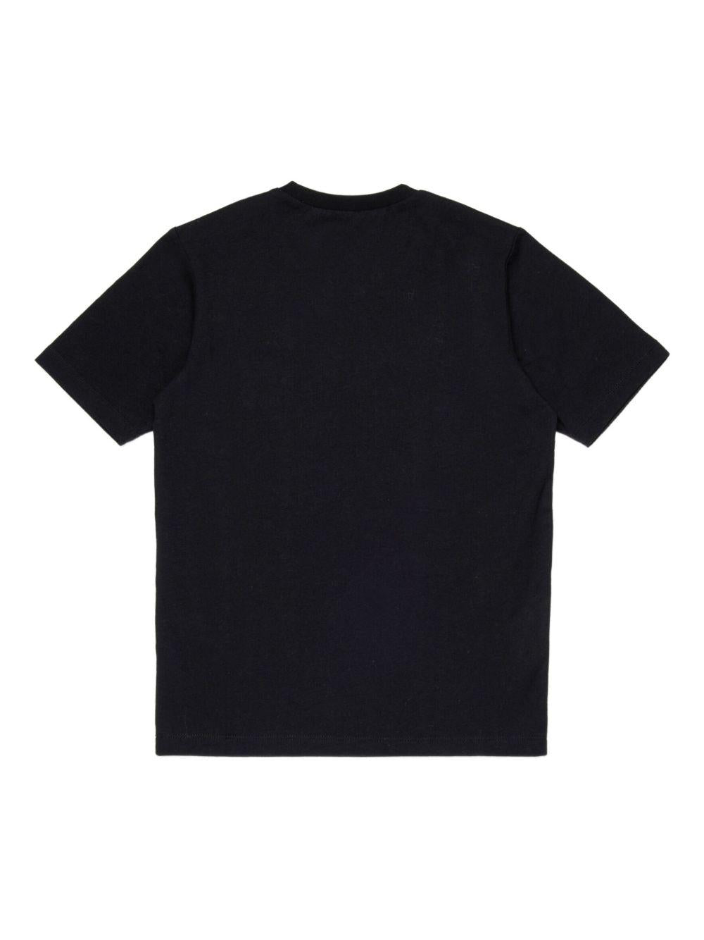 T-shirt Nera con Logo DQ2997D008N DQ900 DSQUARED KIDS 