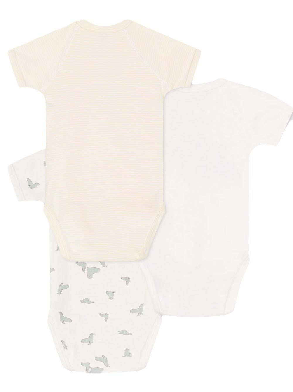Set body multicolor neonato (3pz) A0CB9 00 PETIT BATEAU KIDS 