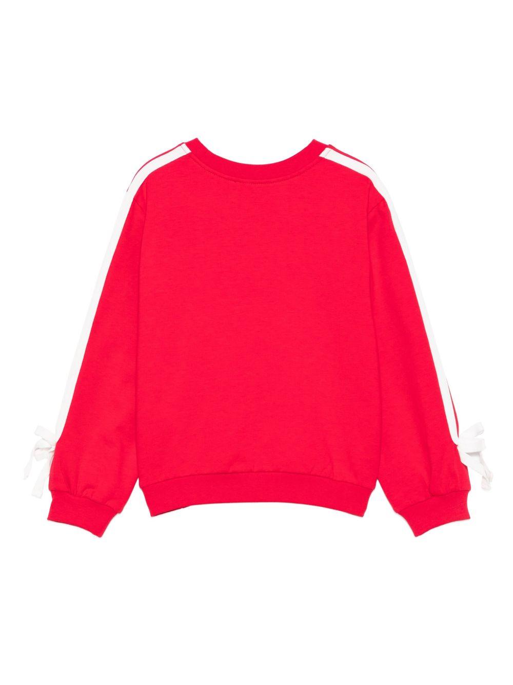 Felpa Rossa con Minnie Mouse e paillettes 19F630NP6004 0043 MONNALISA KIDS 