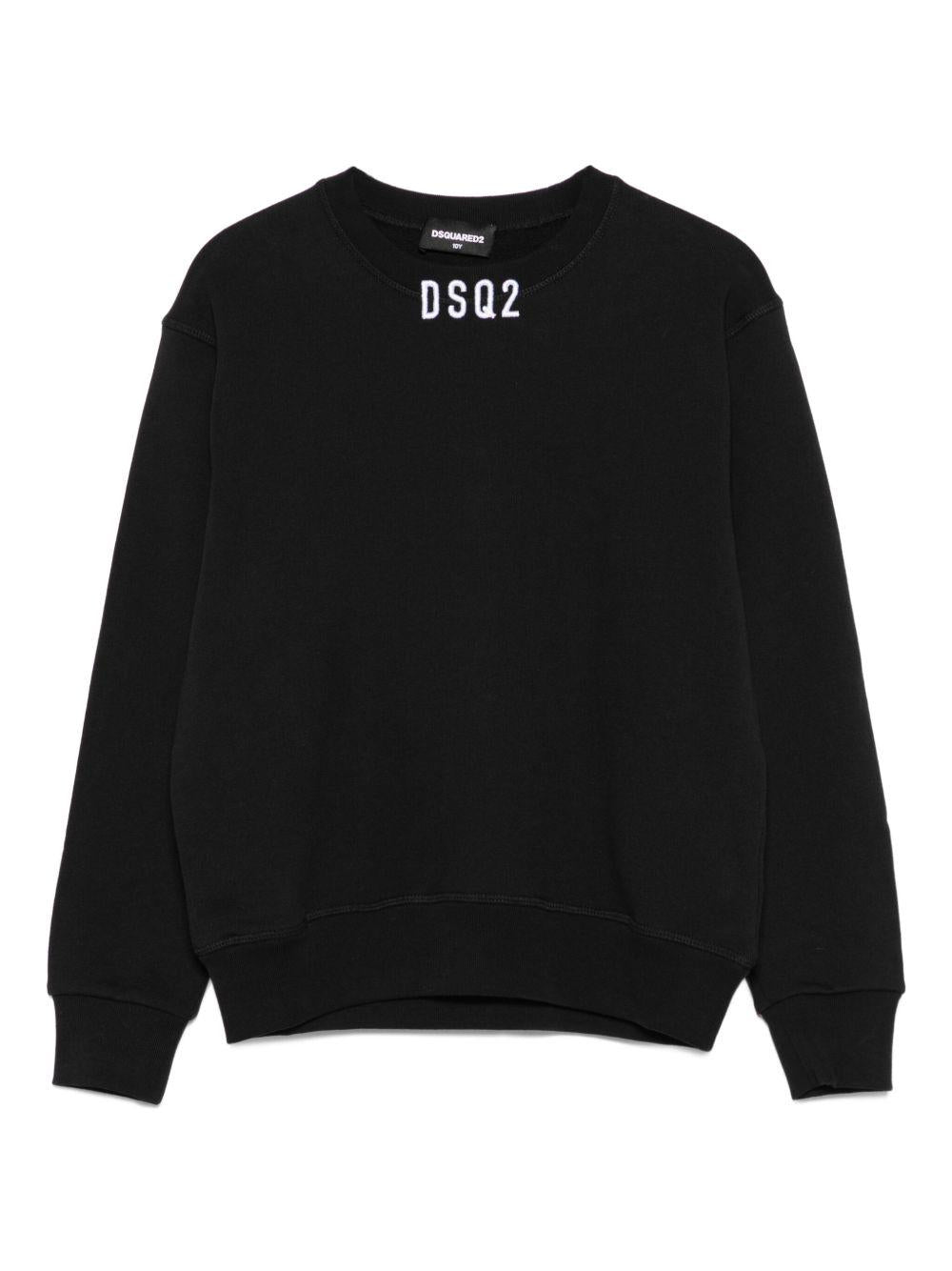 Felpa con Logo Ricamato DQ3017D0AEY DQ900 DSQUARED KIDS 