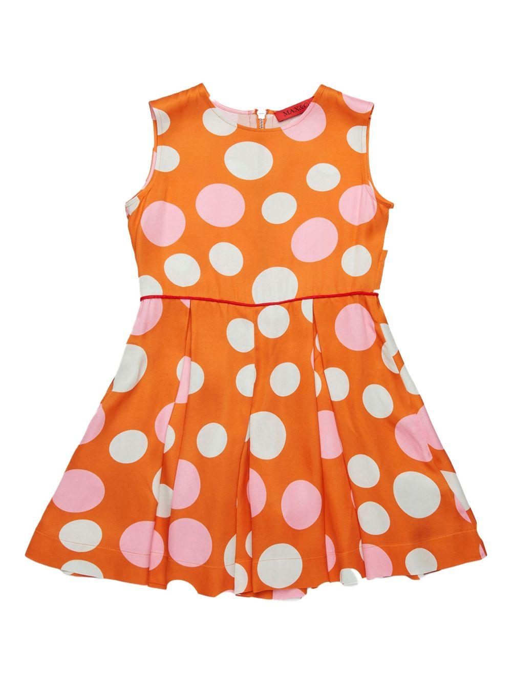 Abito arancio con pois MX0128MX085 MX252 MAX&CO. KIDS 