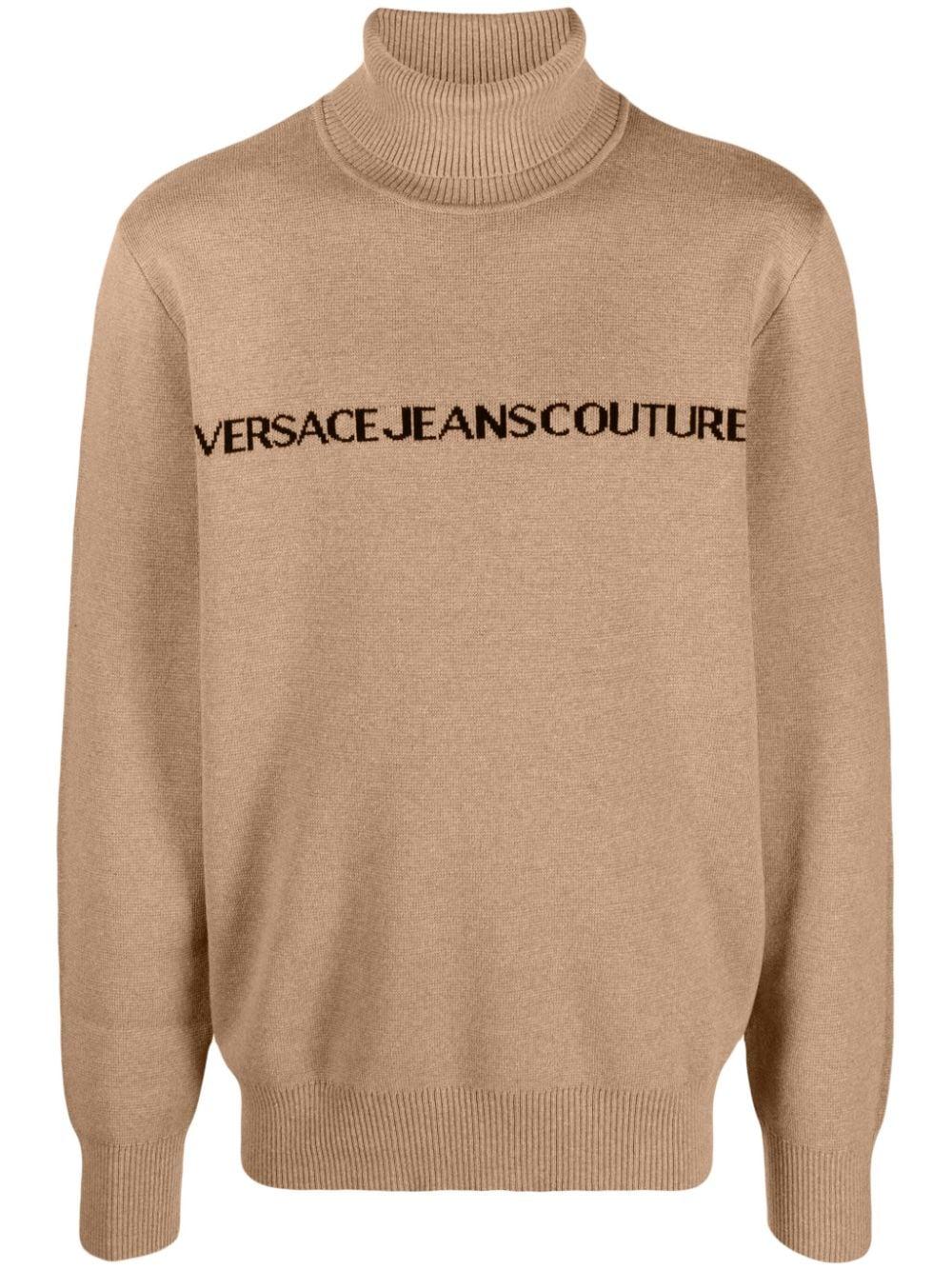 Maglione Uomo Cammello Cotone 75GAFM07CM06H QF5 VERSACE JEANS 