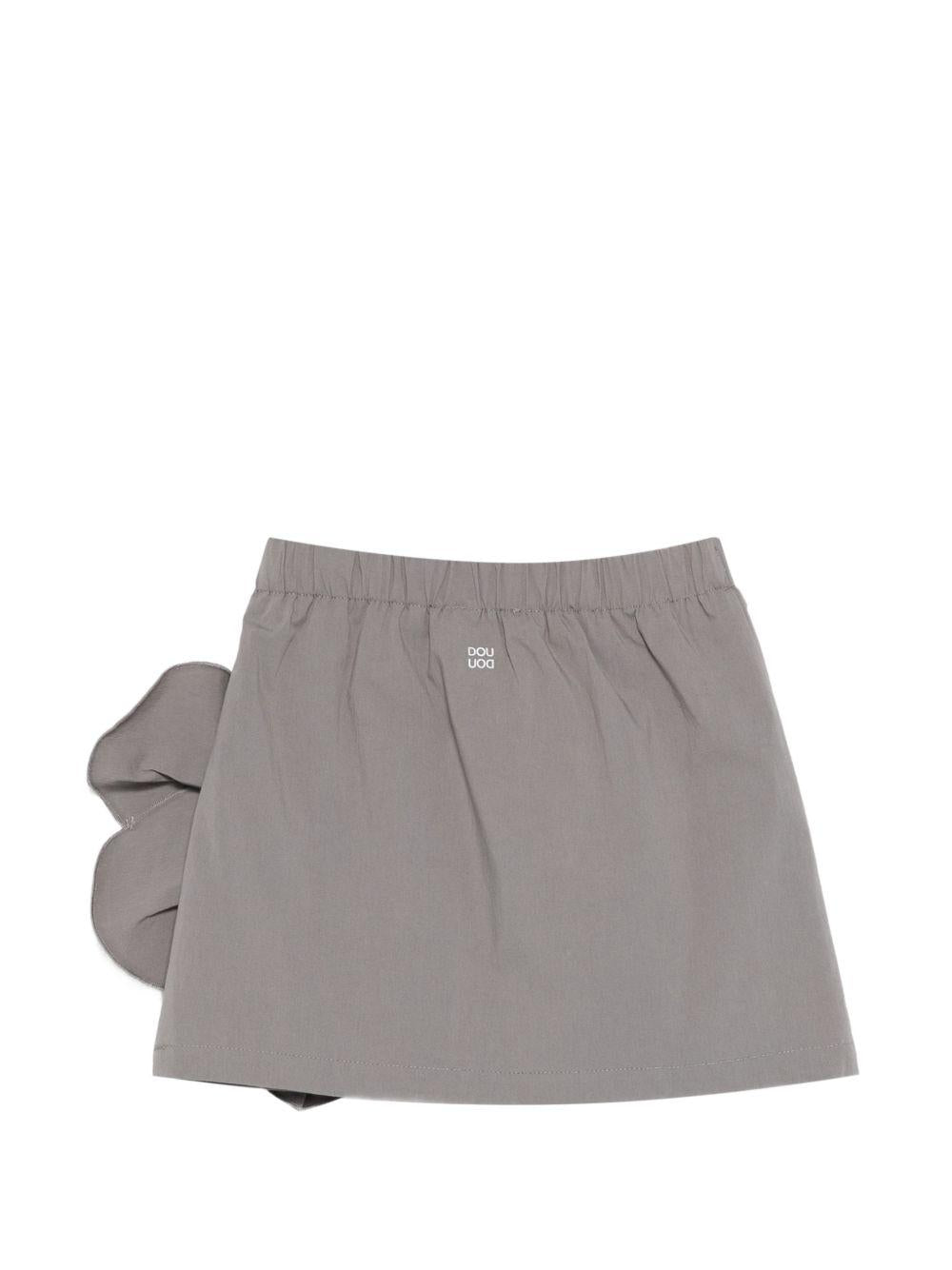 Gonna con applicazione floreale tridimensionale DY7A71P0589 907 DOUDOU KIDS 