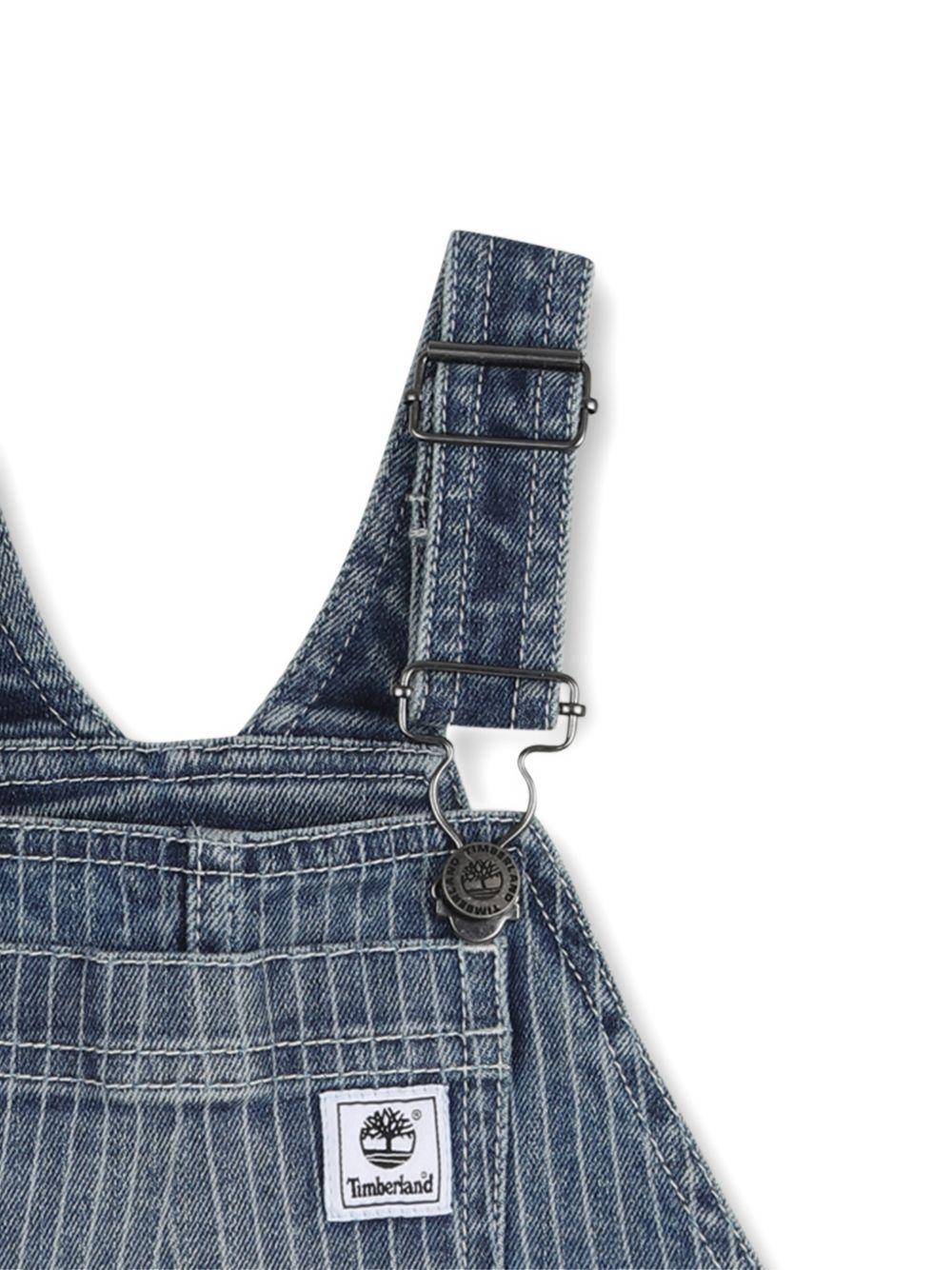 Salopette in cotone con tasche T60870 Z10 TIMBERLAND KIDS 