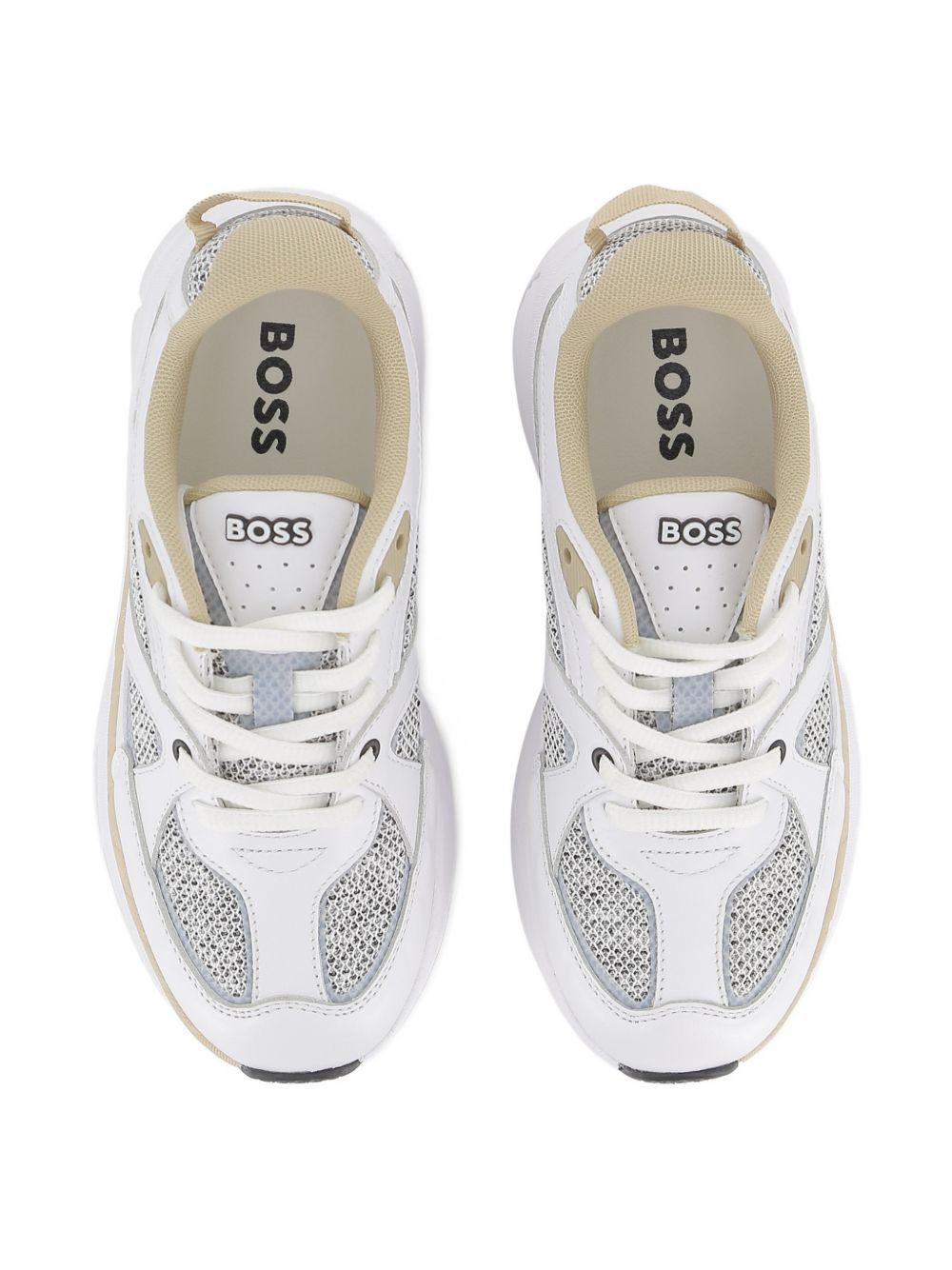 Sneakers con inserti mesh J52815 10P BOSS KIDSWEAR 