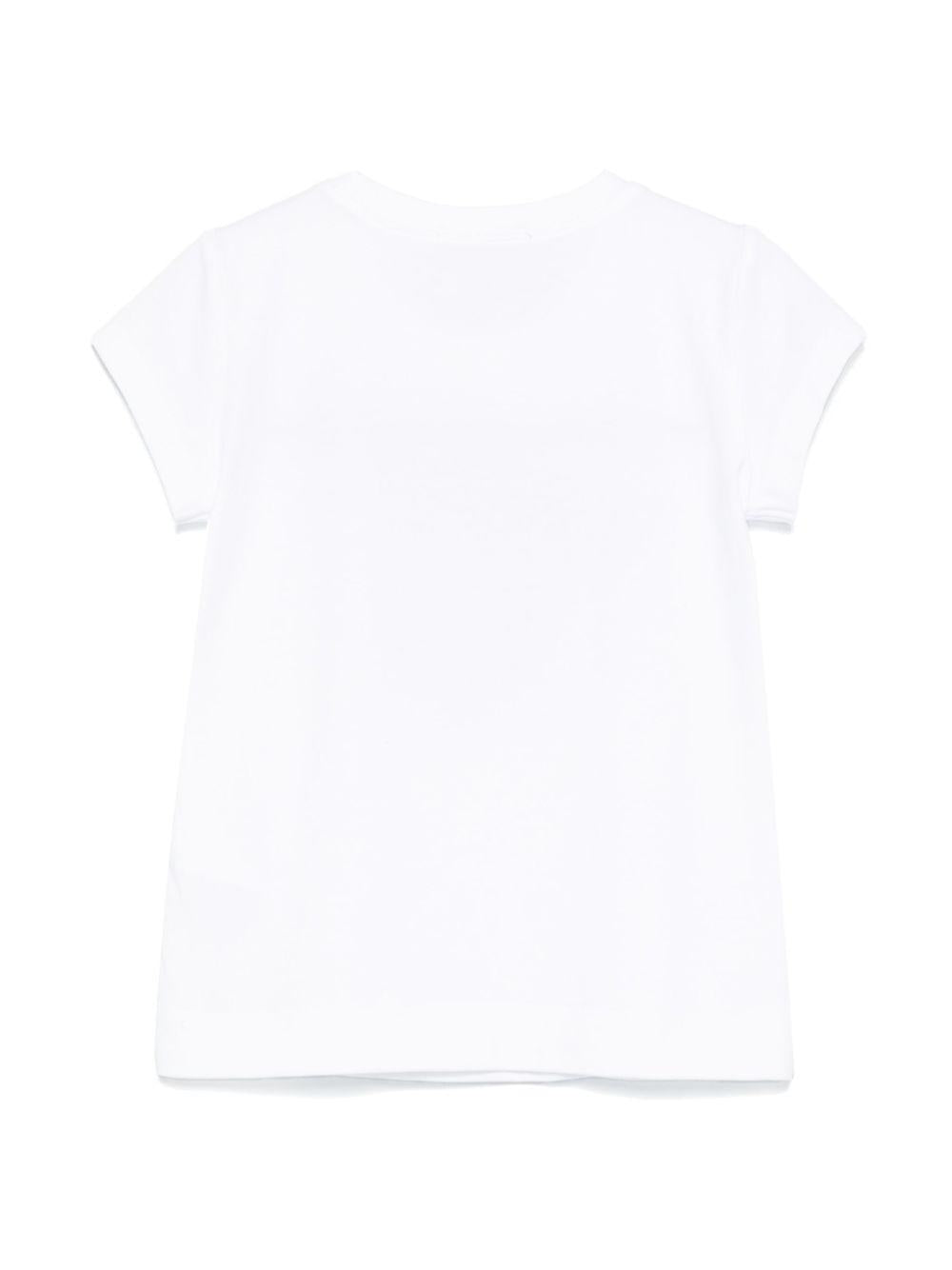T-shirt bianca Bambi con strass