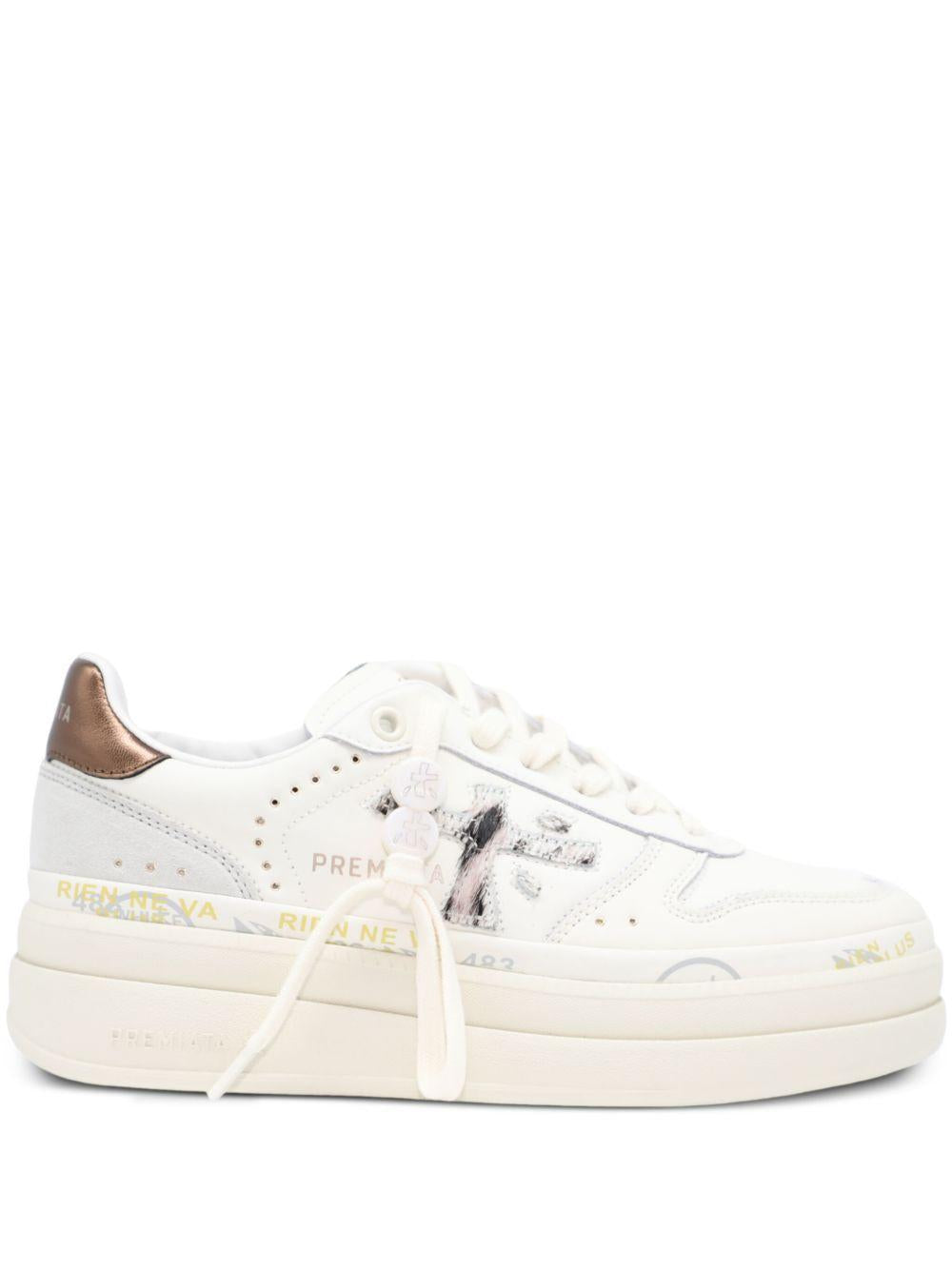 Sneakers Donna Bianco Multicolore con Plateau MICOL 7035 PREMIATA 