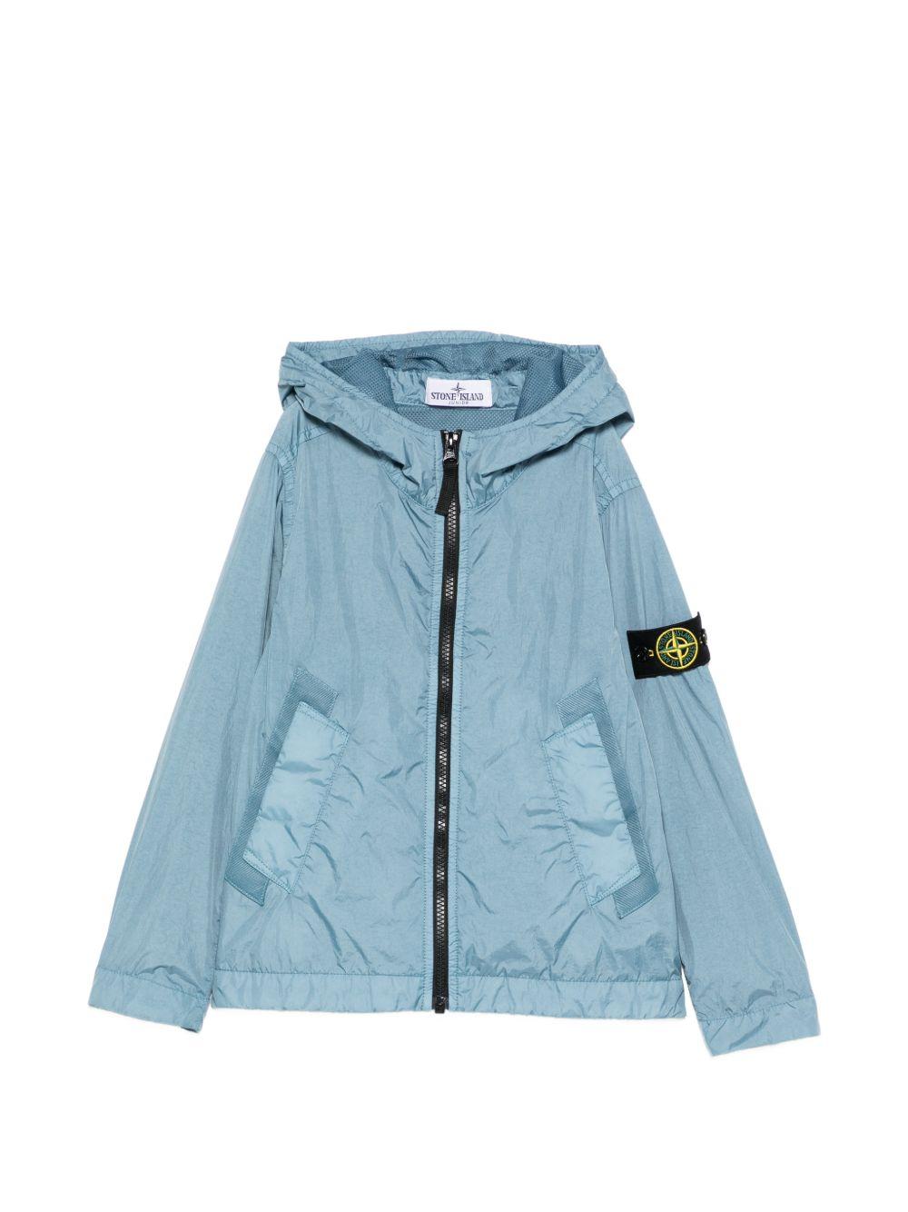 Giacca con cappuccio in poliammide L1S164100003S0A23 V004A STONE ISLAND KIDS 