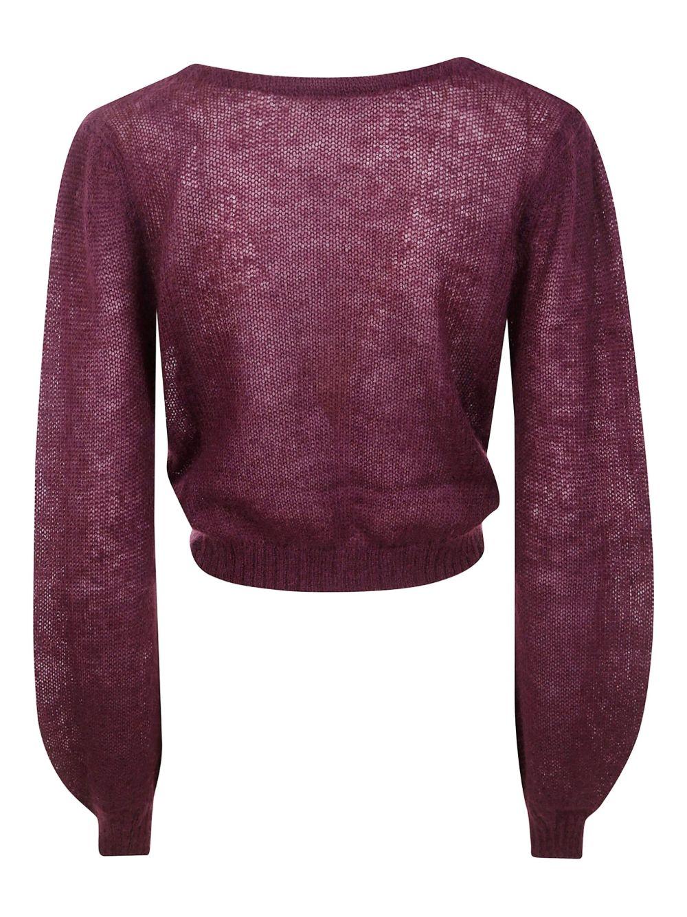 Maglione Borgogna con Design a Incrocio 252TP3525 05609 TWINSET 