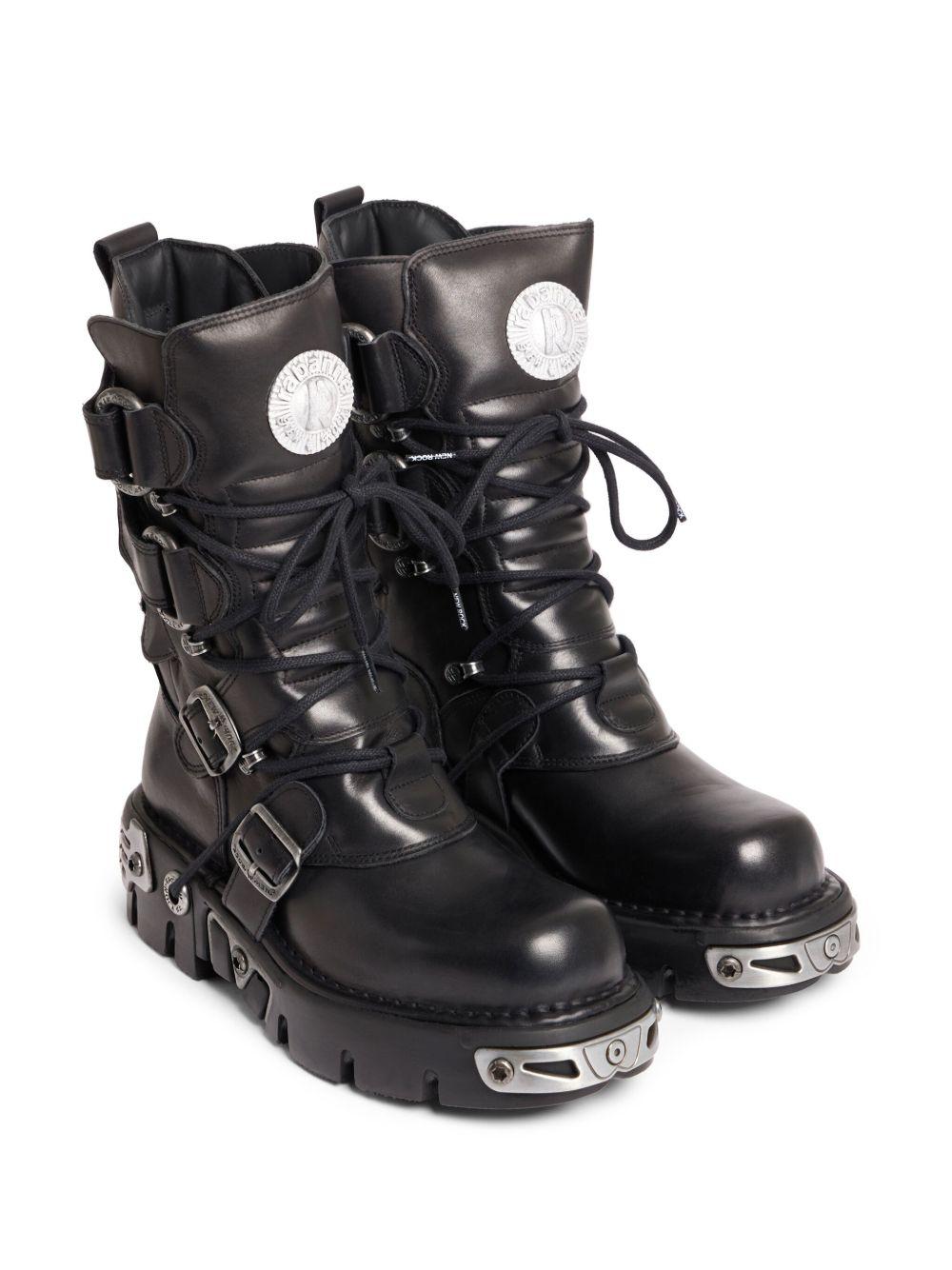 Stivale Botte RABANNE x NEW ROCK nero