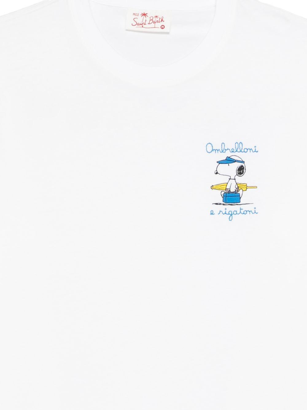 T-shirt in cotone con stampa POT0001 00754L MC2 SAINT BARTH 