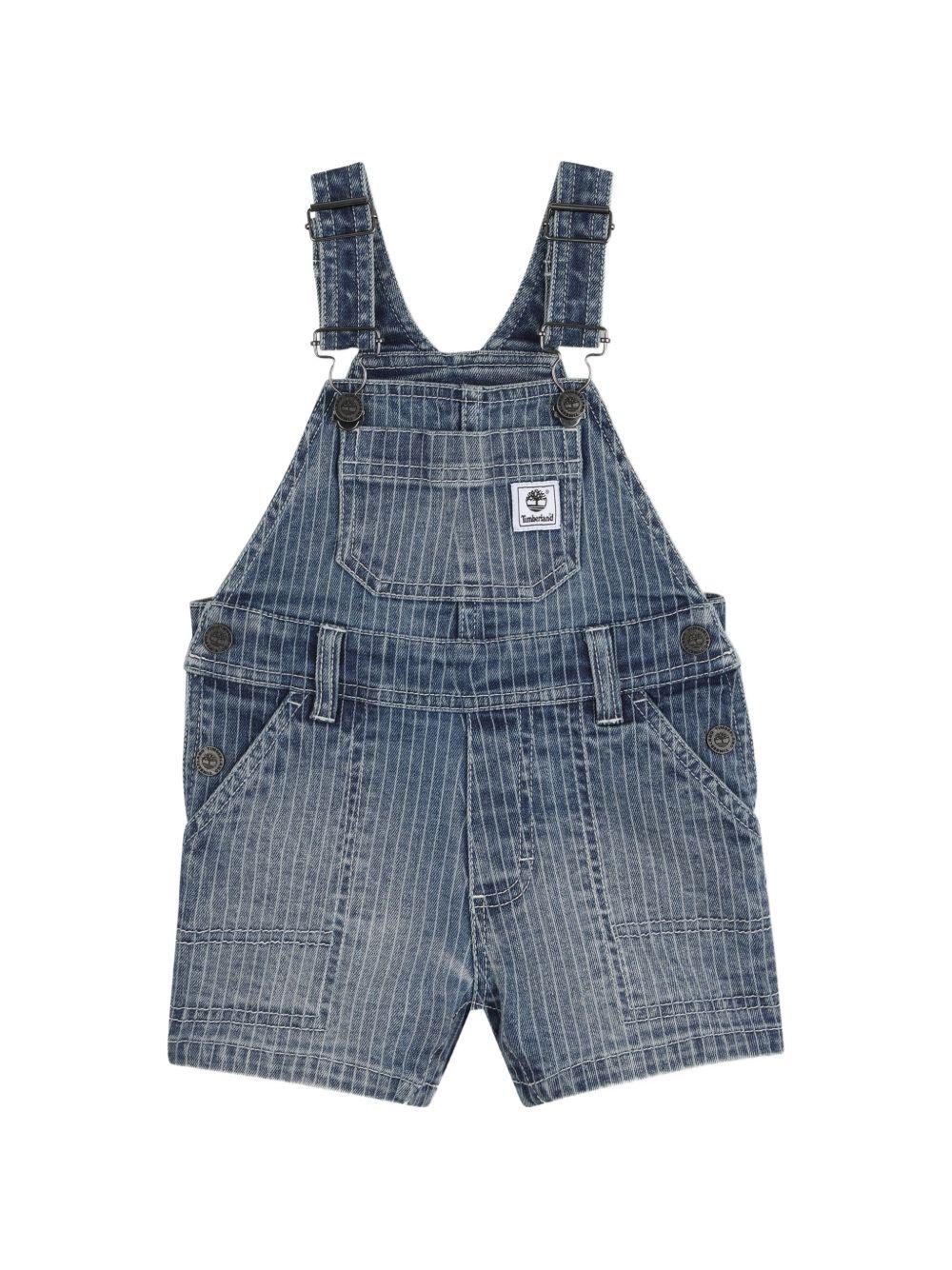 Salopette in cotone con tasche T60870 Z10 TIMBERLAND KIDS 