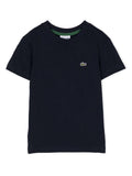 Blue t-shirt with embroidery logo
