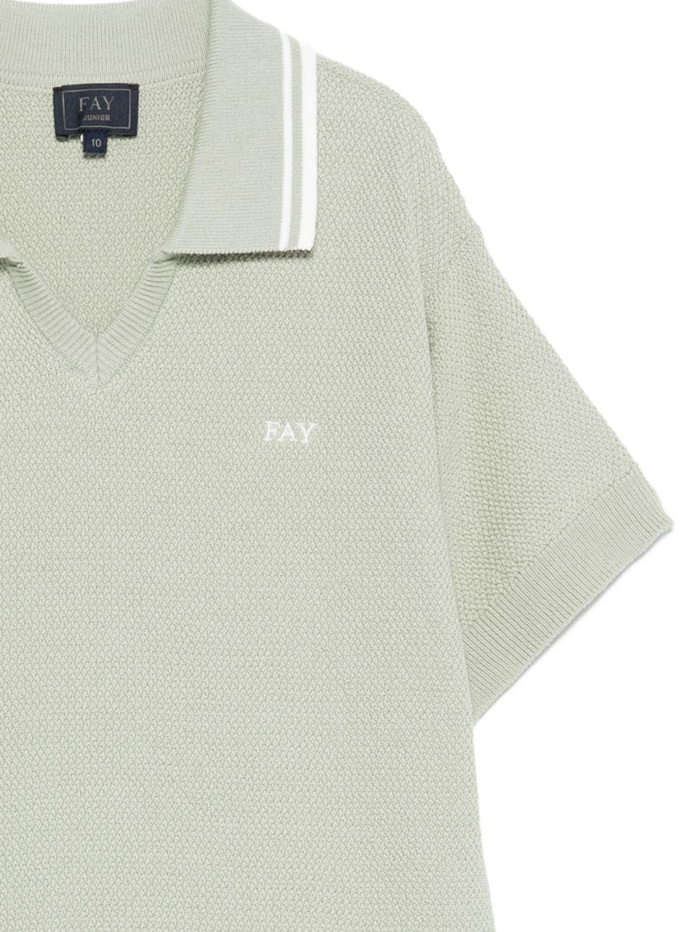 Polo in cotone a maniche corte FY9P11Z3668 740 FAY KIDS 