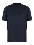 T-shirt Blu Scuro con Logo